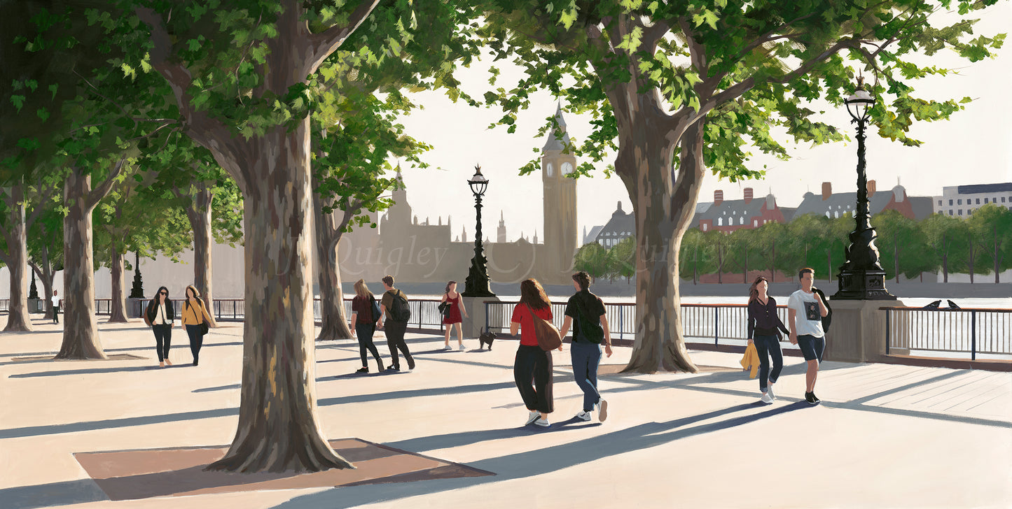 September Afternoon, South Bank by Jo Quigley