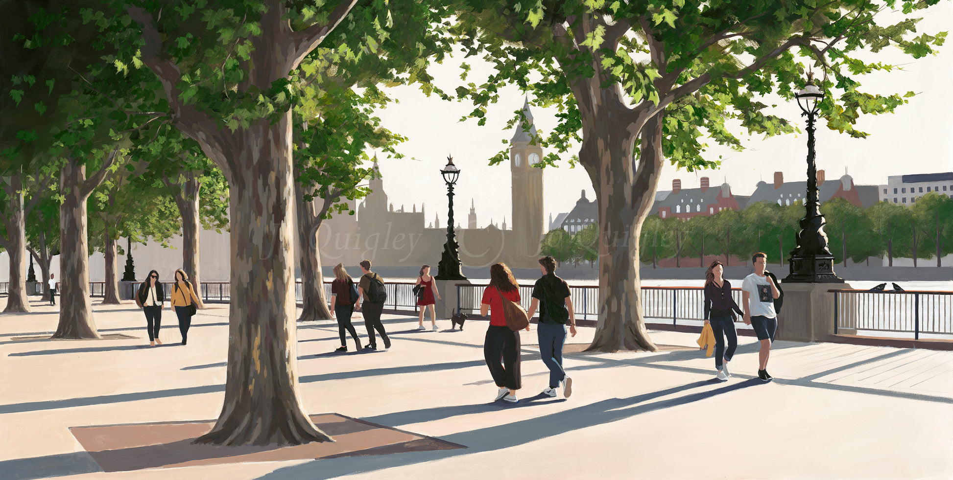 September Afternoon, South Bank by Jo Quigley